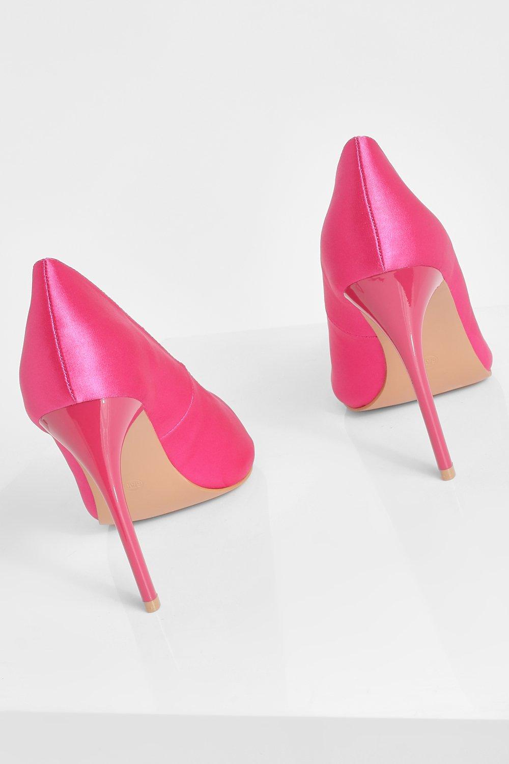 Hot pink sale court shoes uk